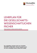 Das Bild zeigt das Cover des Lehrplans Sek. II für die Gesellschaftswissenschaften - Stand: 08.12.2022.